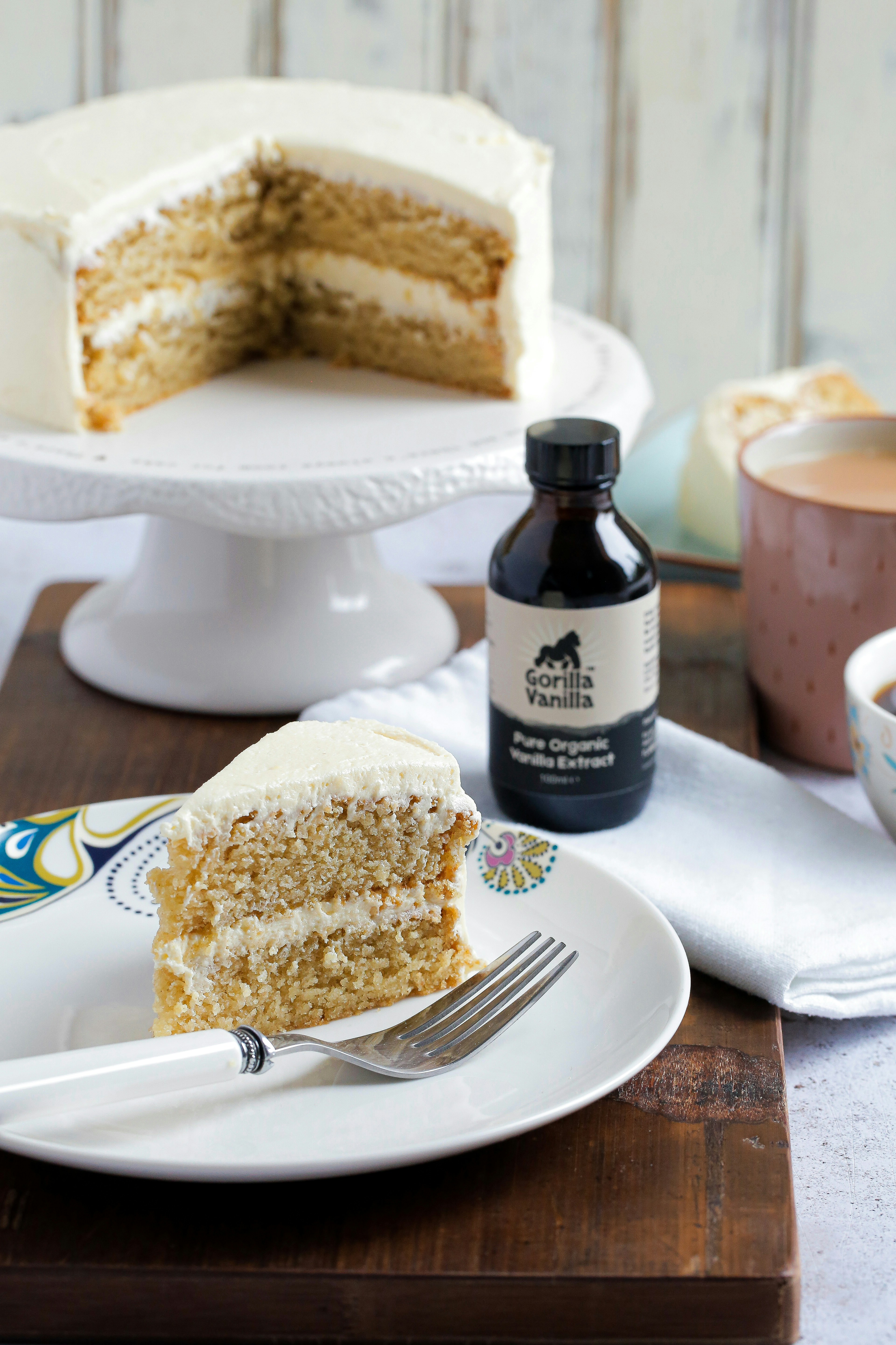 Moist vanilla cake